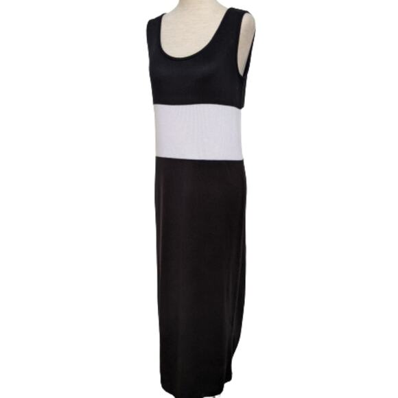 St. John Sport Color Block Knit Maxi Dress S - Picture 4 of 10